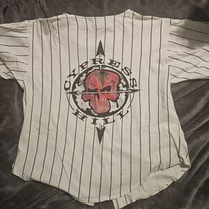 Cypress Hill White Striped Men's Short Sleeve Tee